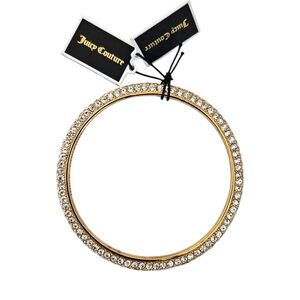 Juicy Couture Gold Rhinestone Bangle Bracelet